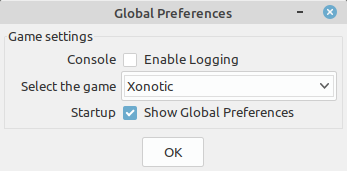 Select Xonotic as the game you want to make maps for